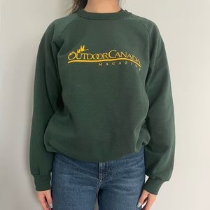 green crewneck